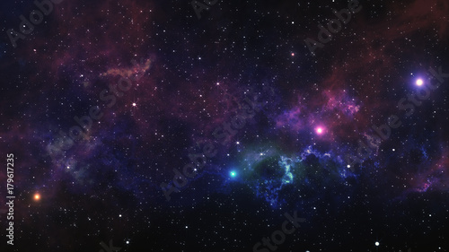 Space nebula Canvas Print