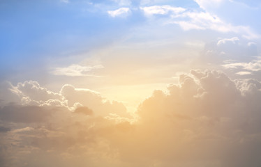 Background of abstract colorful Cloud and sky.