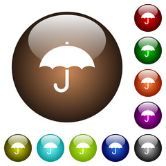 Sticker - Umbrella color glass buttons