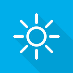 Poster - Sun icon. Vector illustration