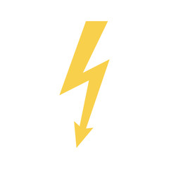 Canvas Print - Lightning icon. Vector illustration.