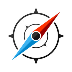 Wall Mural - compass icon. vector illustration.