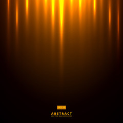 Wall Mural - abstract golden lighting on dark brown background.