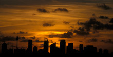 Sydney Skyline During  Sundown 