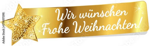 Fotomural Wir wünschen Frohe Weihnachten