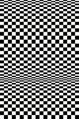 Poster - checkered op-art poster background.