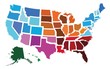USA Administrative Regional Map