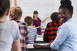 © highwaystarz - Portrait Of Smiling Teenage Pupil In Class