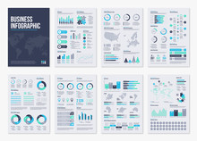 Infographic Vector Brochure Elements For Business Illustration In Modern Style.
