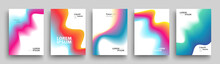 Modern Covers Template Design. Set Of Trendy Abstract Gradient Shapes For Presentation, Magazines, Flyers, Annual Reports, Posters And Business Cards. Vector EPS 10