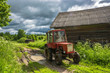 © Valery Smirnov - Wheeled tractor on a country road.