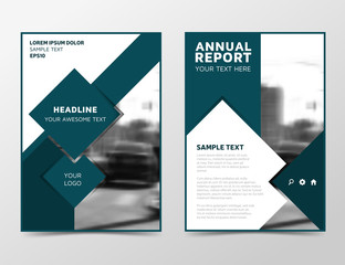 Wall Mural - Modern technology annual report cover, brochure design, business flyer template. Corporate identity leaflet layout. Magazine cover, book cover, eps10