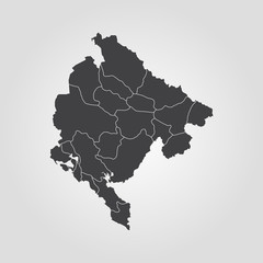 Map of Montenegro