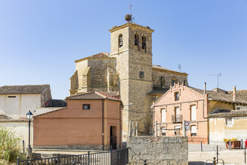 la Asuncion church in Boadilla del Camino, province of Palencia, Spain