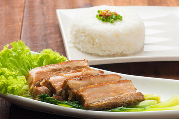 Wall Mural - chinese braised pork belly