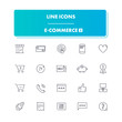 © denisgorelkin - Line icons set. E-commerce 2