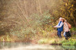 © Halfpoint - Senior couple fishing at the lake in autumn.