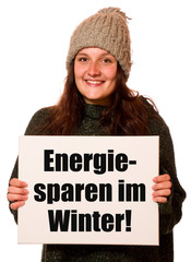 Poster - Energiesparen im Winter