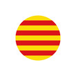 Catalonia flag, official colors and proportion correctly. Vector illustration