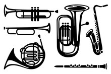 Icons Of Wind Musical Instruments