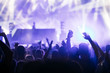 © NDABCREATIVITY - Cheering crowd with hands in air at music festival