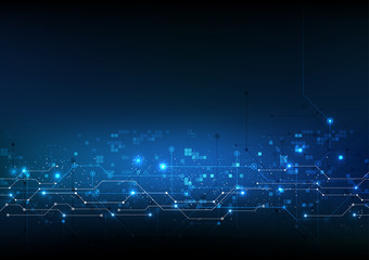 Wall Mural - vector abstract background technology illustration communication data security