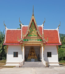 black monk temple in the south of Thailand