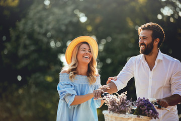 Canvas Print - The joy of being in love