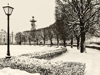 Wall Mural - Saint Petersburg rostral column landmark