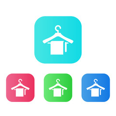 Poster - Four Colors - Flat App Icons