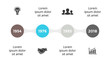 © theseamuss - Vector metaball timeline infographic, diagram chart, graph presentation. Business progress concept with 4 options, parts, steps, processes.