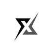 x letter abstract logo