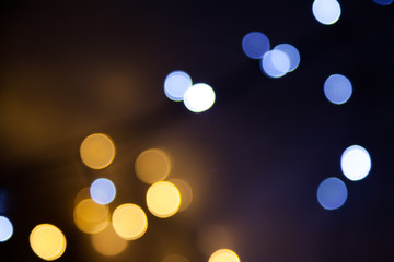 defocused and scattered in various distances bright bokeh led christmas wire lights trendy overlay i