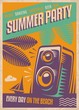 © lukeruk - Summer party retro poster design