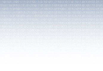 Wall Mural - binary code. seamless horizontal pattern. digital technology background. abstract matrix. programmin