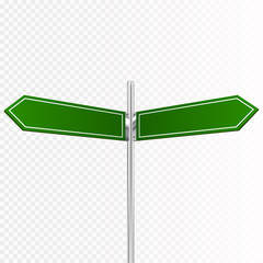 Poster - Road sign isolated on transparent background. Vector