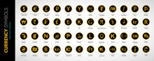 Currency Icons Vector Flat Illustration