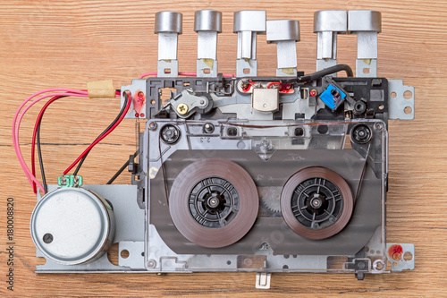 Что можно сделать из старого магнитофона Repair of an old tape recorder Stock Photo Adobe Stock