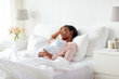 © Syda Productions - pregnant african american woman sleeping at home