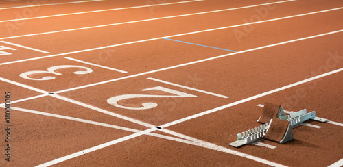 Fotografía Starting blocks for running