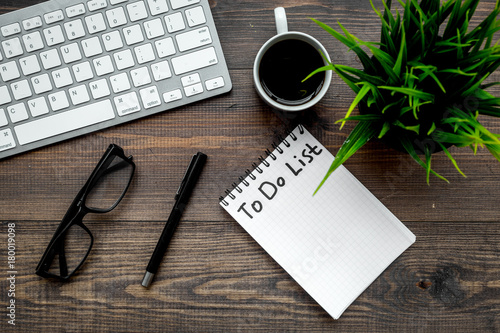 Fotografie, Obraz To do list for businessman in notebook on office table