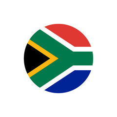 republic of south africa flag, official colors and proportion correctly.