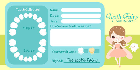 Poster - tooth fairy official report