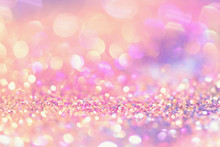 Bokeh Colorfull Blurred Abstract Background For Birthday, Anniversary, Wedding, New Year Eve Or Christmas.