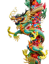 Chinese Golden Dragon Statue
