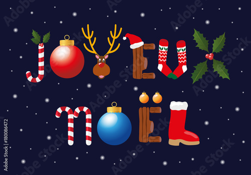 Carte De Vœux Noel Joyeux Noel Vœux Original Pere Noel Boule De Noel Illustration Stock Vector Adobe Stock Carte De Vœux Noel Joyeux Noel Vœux Original Pere Noel Boule De Noel Illustration Stock Vector Adobe Stock