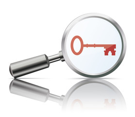 Canvas Print - Loupe Mirror Key