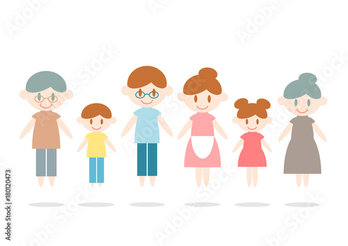 6人家族 イラスト Stock ベクター Adobe Stock 6人家族 イラスト Stock ベクター Adobe Stock