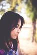 © reewungjunerr - Close up sad beautiful asian woman from unrequire love,she think so much about boyfriend,life without love