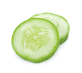 Wall Mural - Cucumber isolated on the white background